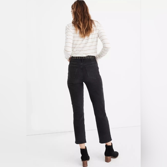 Madewell Classic Straight Jeans In Lunar Wash Grommet Edition Size 27 Retro - Picture 3 of 14